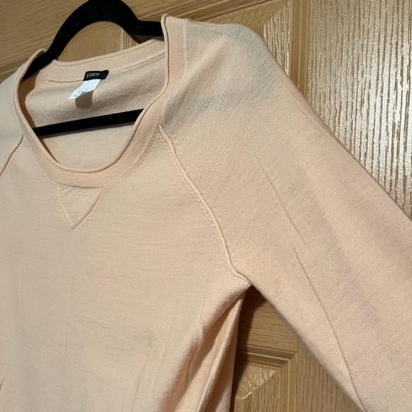 J Crew Women's Merino Wool Light Pink Sweater - Picture 4 of 7